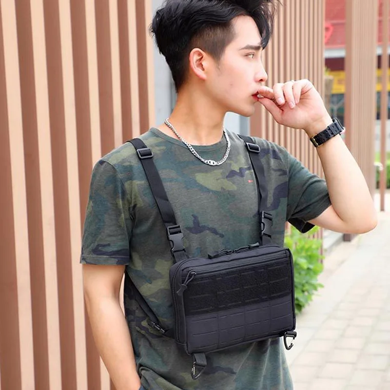Military Tactical Chest Bag Combat Molle Front Pack Chest Rig Vest EDC  Streetwear Hip Hop Backpack Outdoor Sports Hunting Bags - AliExpress