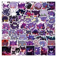 50PCS Cute Pokemon Gengar Cartoon Stickers Decals DIY Decoration Notebook Phone Suitcase Laptop Fridge Kawaii Graffiti Toy 1