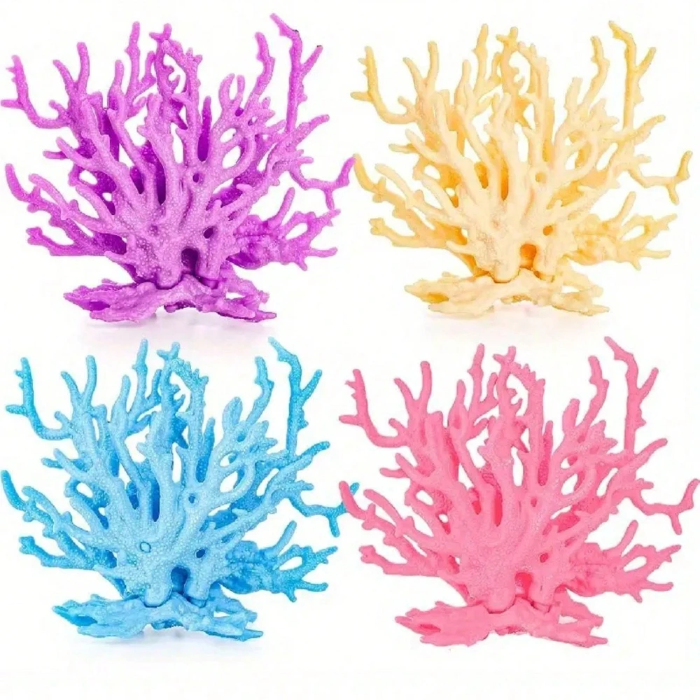 Aquarium Simulation Coral Ornament - Resin Artificial Marine Coral for Undersea Aquascape Decor
