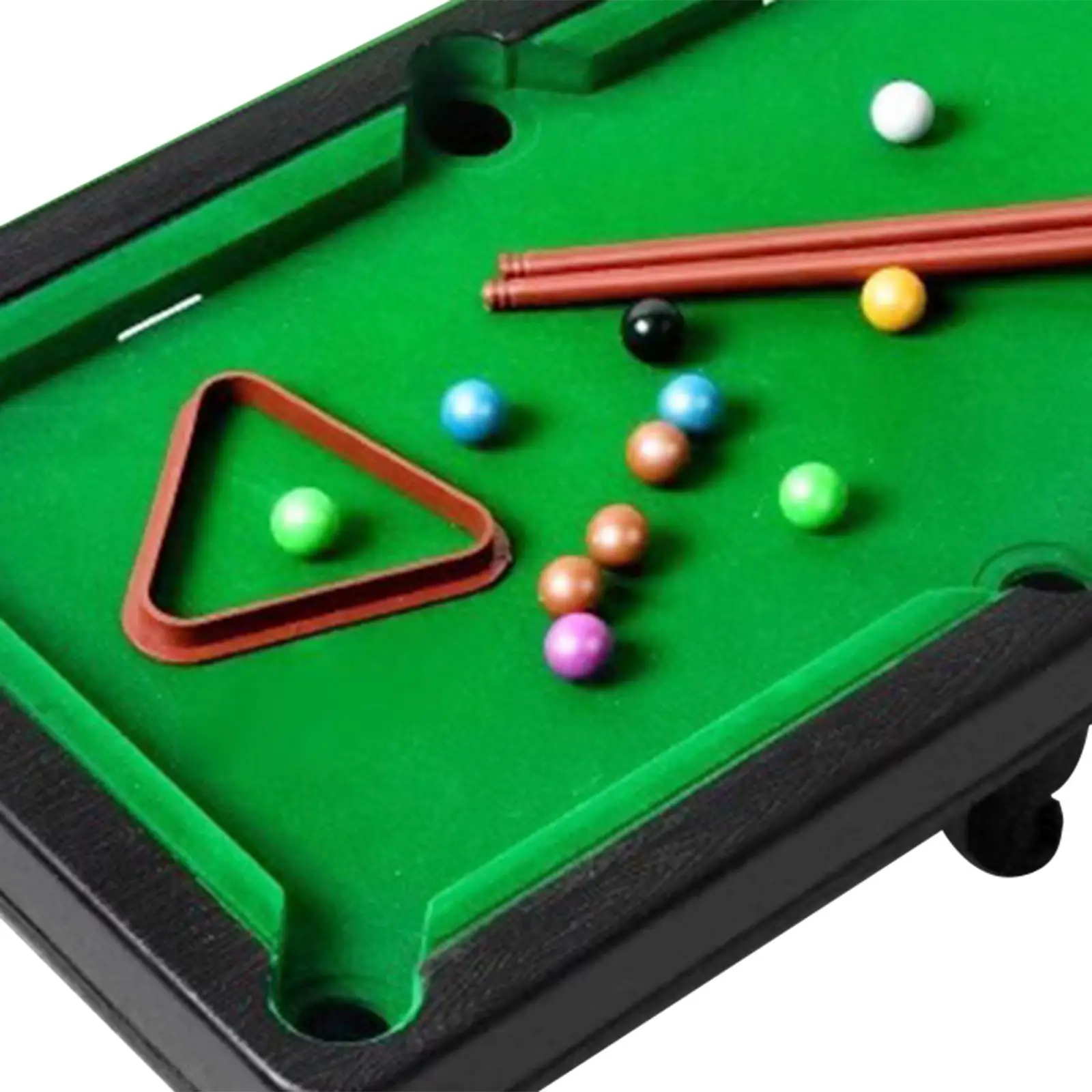 Billiards Game Mini Tabletop Pool Set Desk Play Toy Miniature Pool Table Desktop