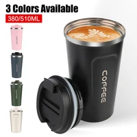 Double Stainless Steel Car Thermos Mug Coffee Mug Thermo Cafe 380/510ML for Tea Water Coffee Leak_Proof Travel Thermo Cup 1