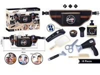 Kids Hair Styling Toys Pretend Hair Salon Shaving Set Fashion Makeup Set Toy For Birthday Party Dress up Game Gift 2