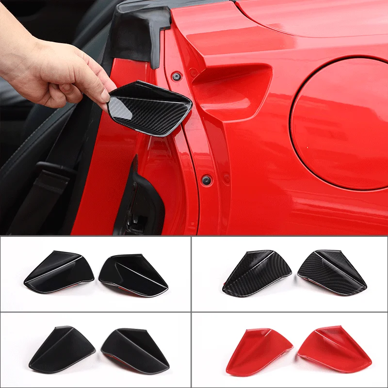 

For 2014-19 Chevrolet Corvette C7 Z06 ABS Carbon Fiber Car Styling Exterior Door Handle Bowl Sticker Car Protection Accessories