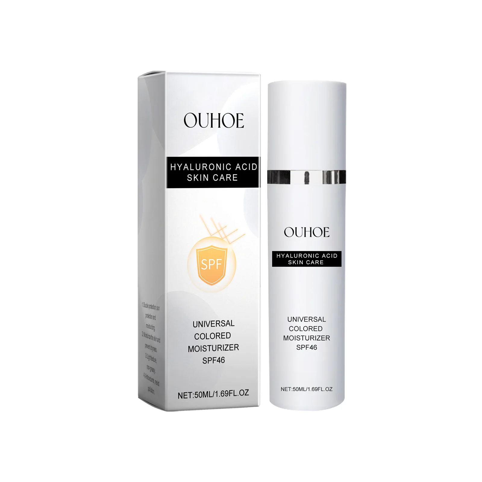 Hyaluronic Acid Facial Sunscreen Cream Anti Sun Solar UV Protection Mild Moisturizer Nourishing Hydrating Repair Outdoor Spf46