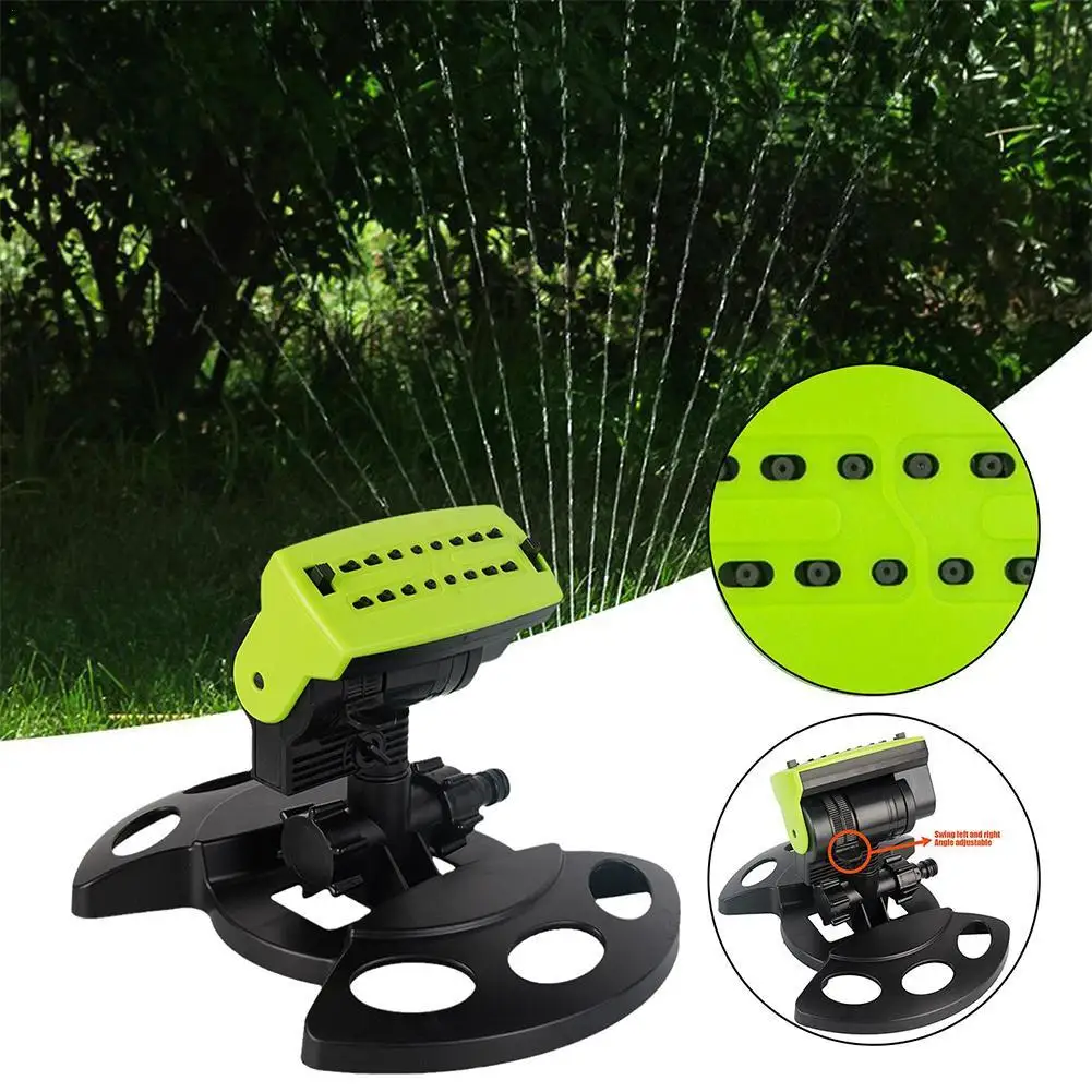 Lawn Sprinkler Water Sprinkler Garden Watering Impulse Sprinkler With 16Holes Sprinklers 180