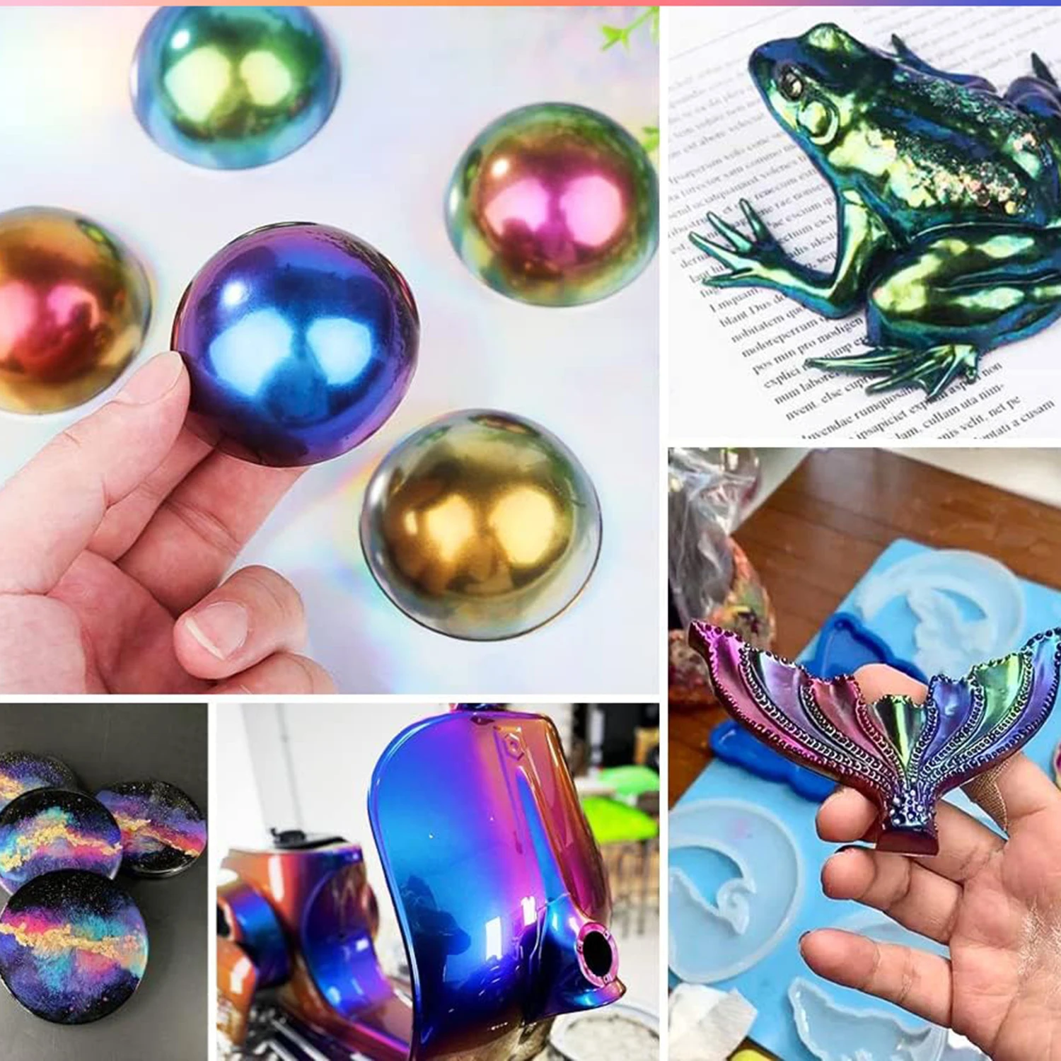 Chameleon Epoxy Resin Pigment Powder - 8 Color Magic Mica Powder For Resin Art & Crafts