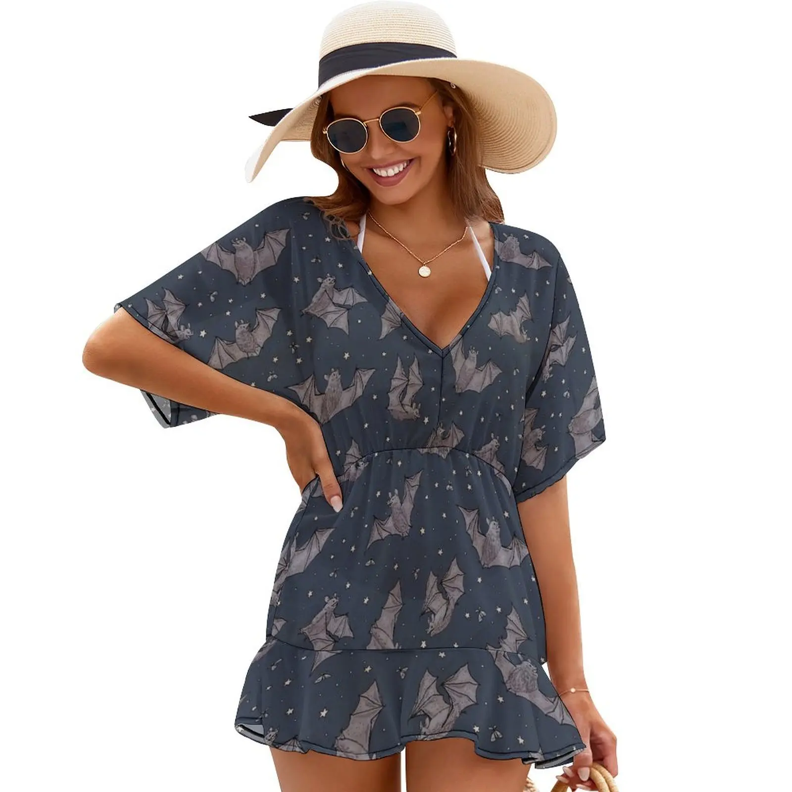 

A frolic of bats Cover Ups Women long dress summer woman dress 2024 womens dress dresses ladies 2024 summer