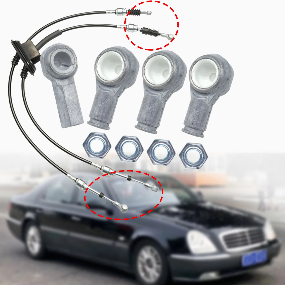 For Pyeonghwa Ppeokkugi 2001-2010 Manual Gear Shift Selector Lever Linkage Cable Connect Bushing End Rod Car Manual Trans Parts