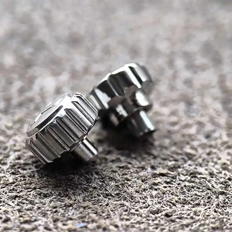 For TissoT T120417 T115407A watch head all steel handle time button Silver crown male and female mechanical repair tools