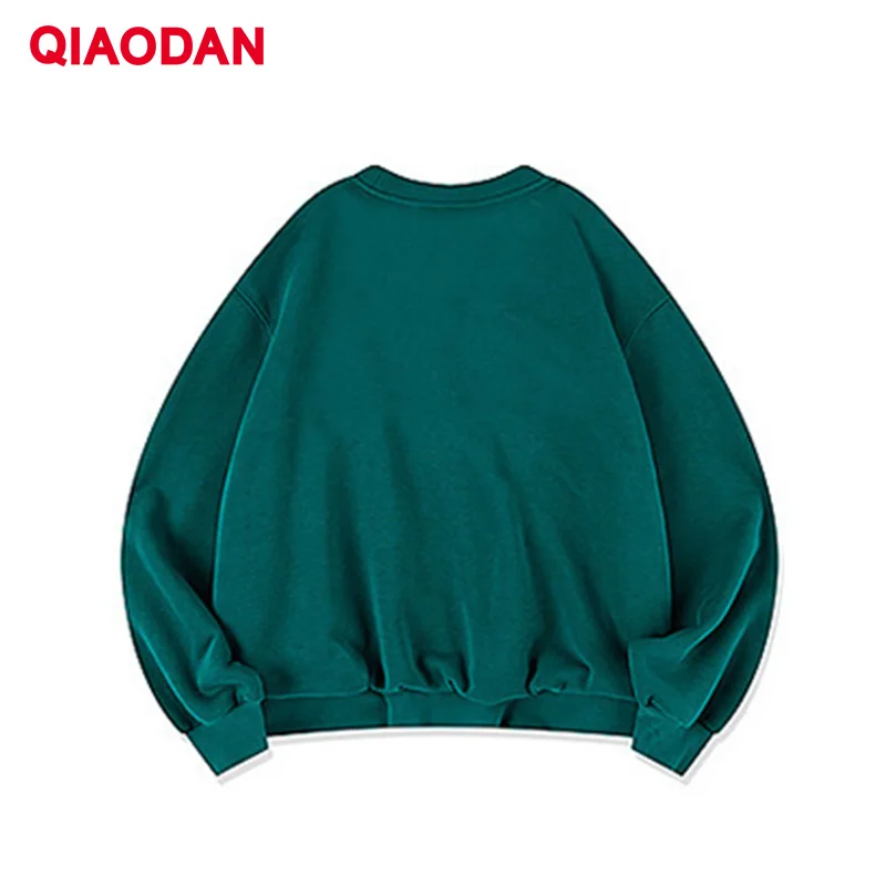 QIAODAN 여성용 스포츠 운동복 2026 봄 캐주얼 긴팔 탑 레터 프린트 루즈 통기성 풀오버 LWD12241936