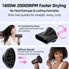 With Diffuser 200 Million Ionic Blow Dryer For Woman 4C Thick Curly Hair EU Plug 3