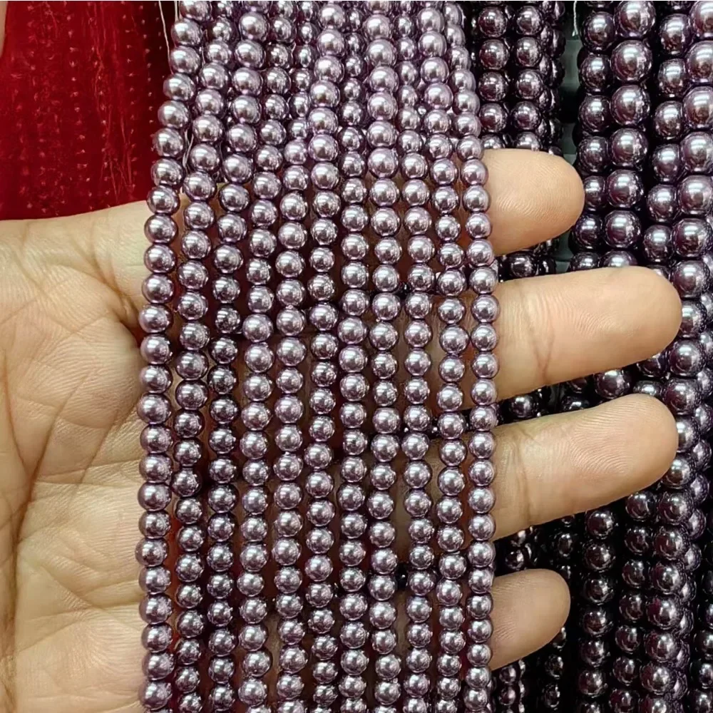 

Purple South Sea Shell Pearl Beads for Jewellery Making Diy Accessories Charms Women Gift Necklace Bracelet Earring Wholesale