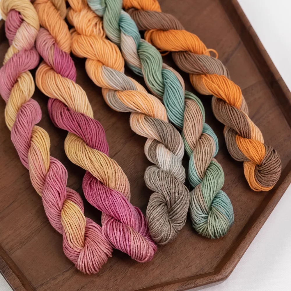 

Wholesale 3pcsX45Meters 6 Strands gradient colors Sashiko and Kogin Embroidery Thread Set