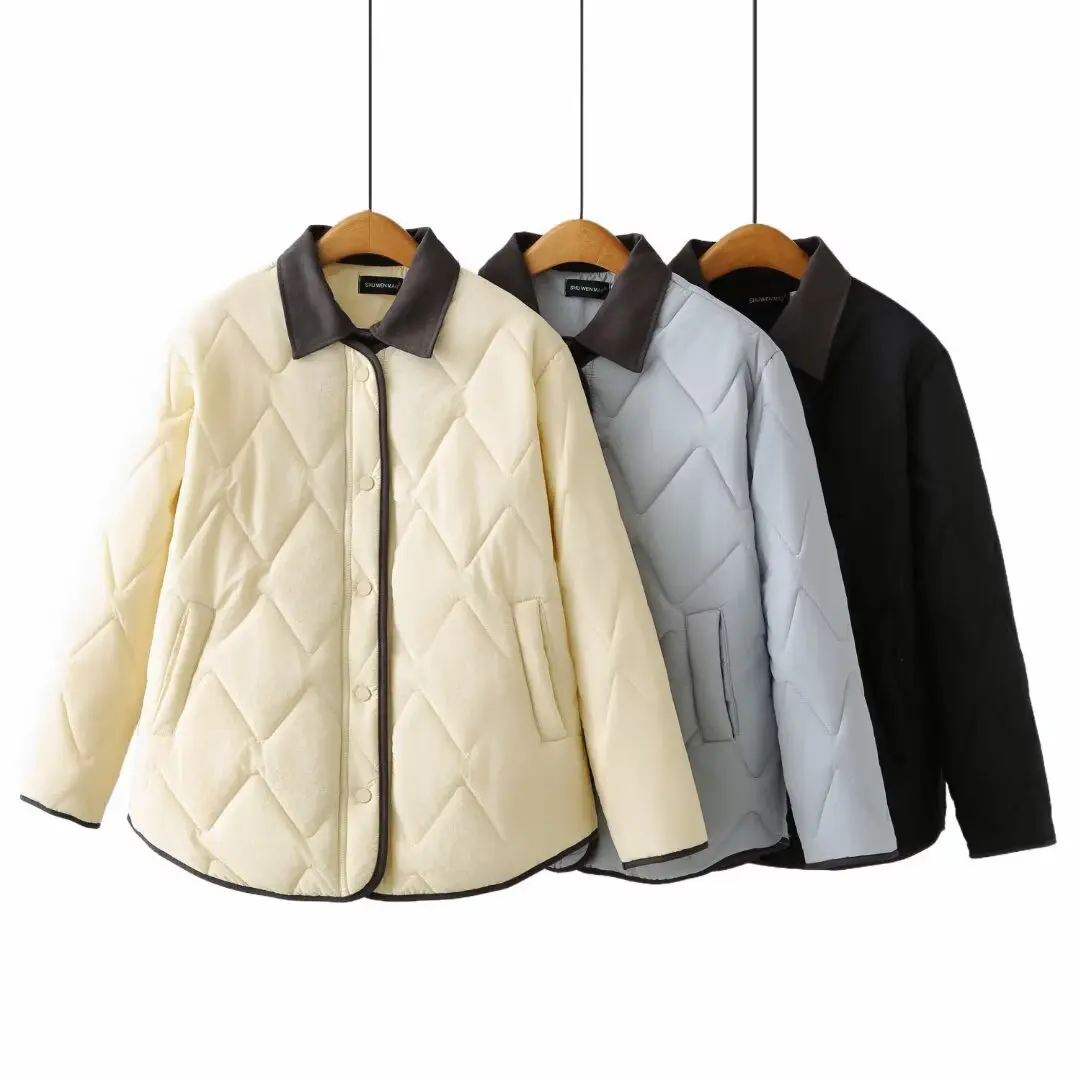 XXXXL Fashion Plus Size Women's Parkas Fake Two Pieces Thin Lapel Padded Jackets Warm And Stylish Coats 2539