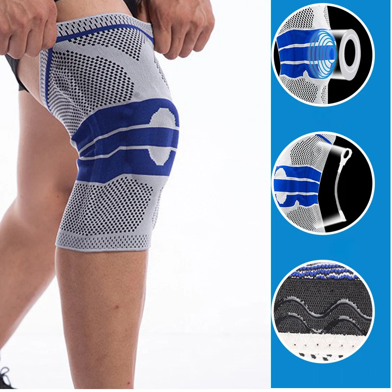 

1PC Fitness Knee Brace Knee Support with Patella Gel Pad &Side Stabilizers for Knee Pain Sport Arthritis ACL Joint Pain Relief