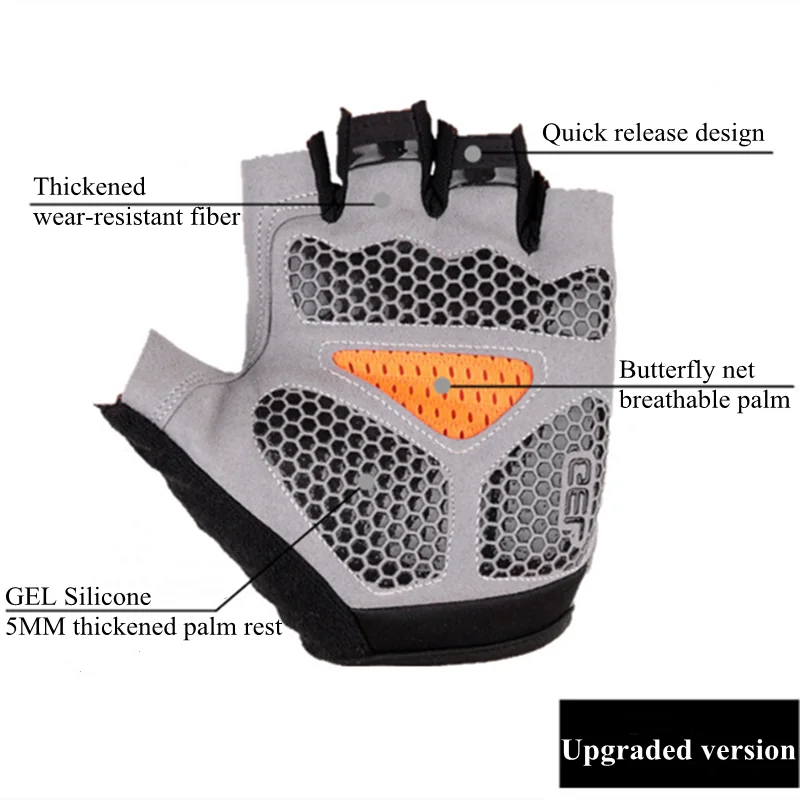 Half Finger Gel Weight Lifting Gloves Men Women Breathable Anti-slip Workout Gloves Summer Gym Yoga Sport Training Hand Gloves 3