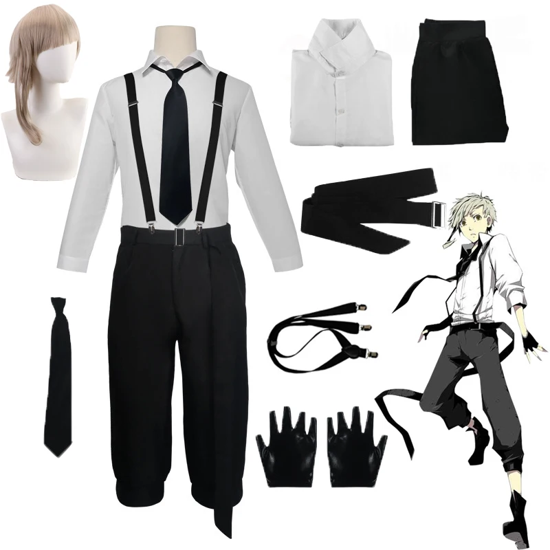 Bungo Stray Dogs Anime Cosplay Costume Nakajima Atsushi Detective