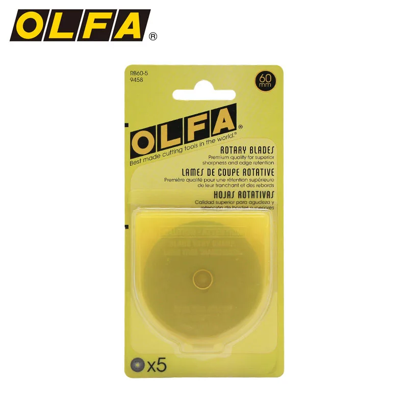 

OLFA RB60-5 Rotary Blade Refill 60mm Rotary Replacement Blades(5pcs)