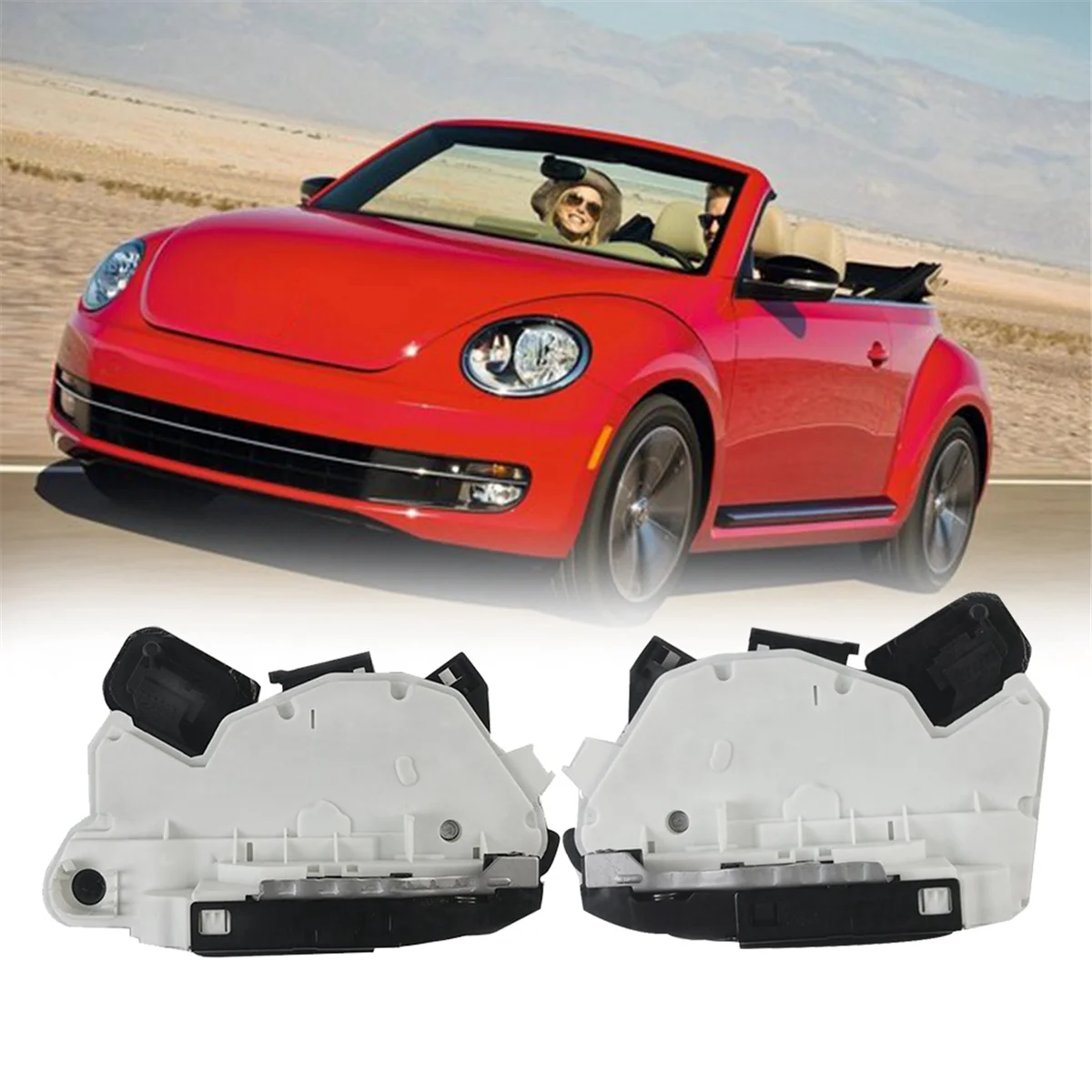 Front Door Lock Actuator Latch Block Mechanism for VW Golf Jetta Beetle Polo Skoda Seat 09-19 5K2837016B 5K2837016H/J R