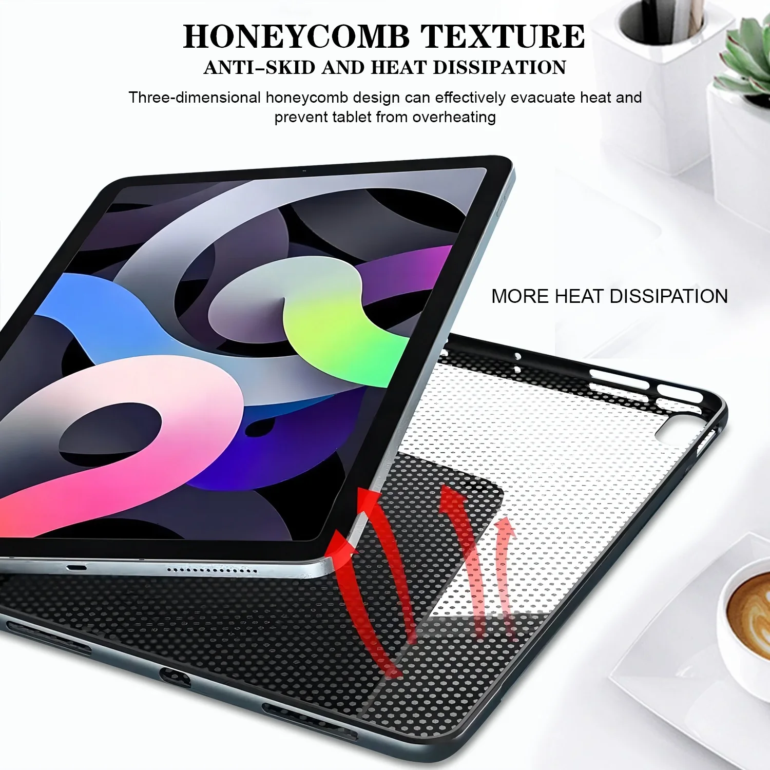 Colorful Silicone Tablet Case with TPU Painted Design