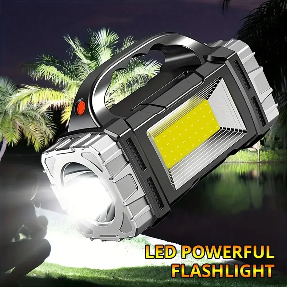 Multi Functional LED Flashlight - Brightness, 7 Modes, Solar/USB ...