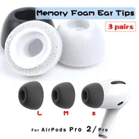 For Apple AirPods Pro 2 Ear Tips Memory Foam Tips Anti Slip Earbuds Ear Cushion Replacement Earphone Ear pads Small Medium Large