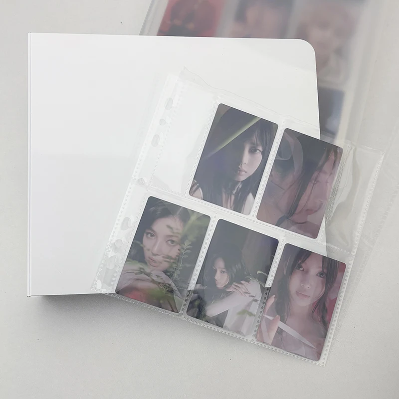 Binder Photocards Holder Photo Card Binder Idol Card Collect Book Kpop Photo Album Background Paper 5 Pockets