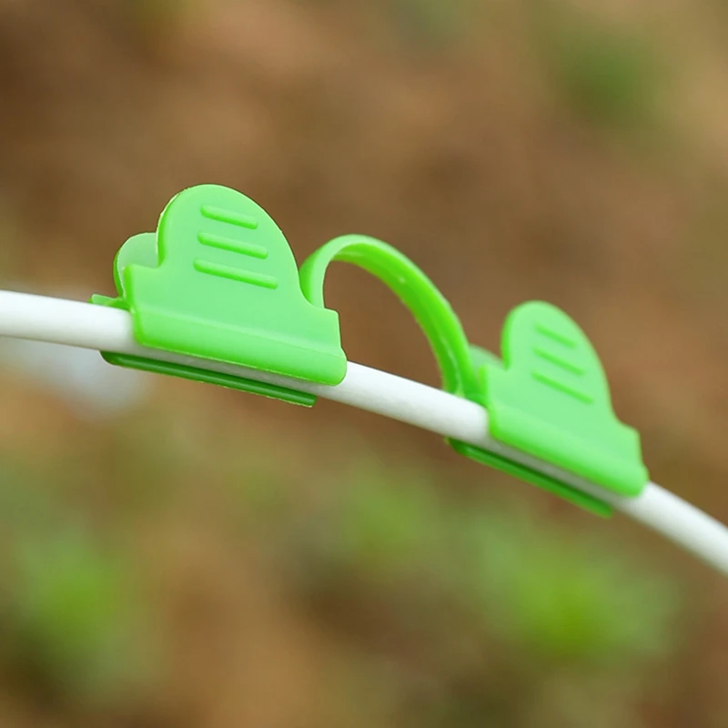 10/30/50Pcs Greenhouse Clamps Film Fixing Clips 4/5/6/7MM Season Plants Rod Cover Netting Tunnel Hoop Clamp Extension Support