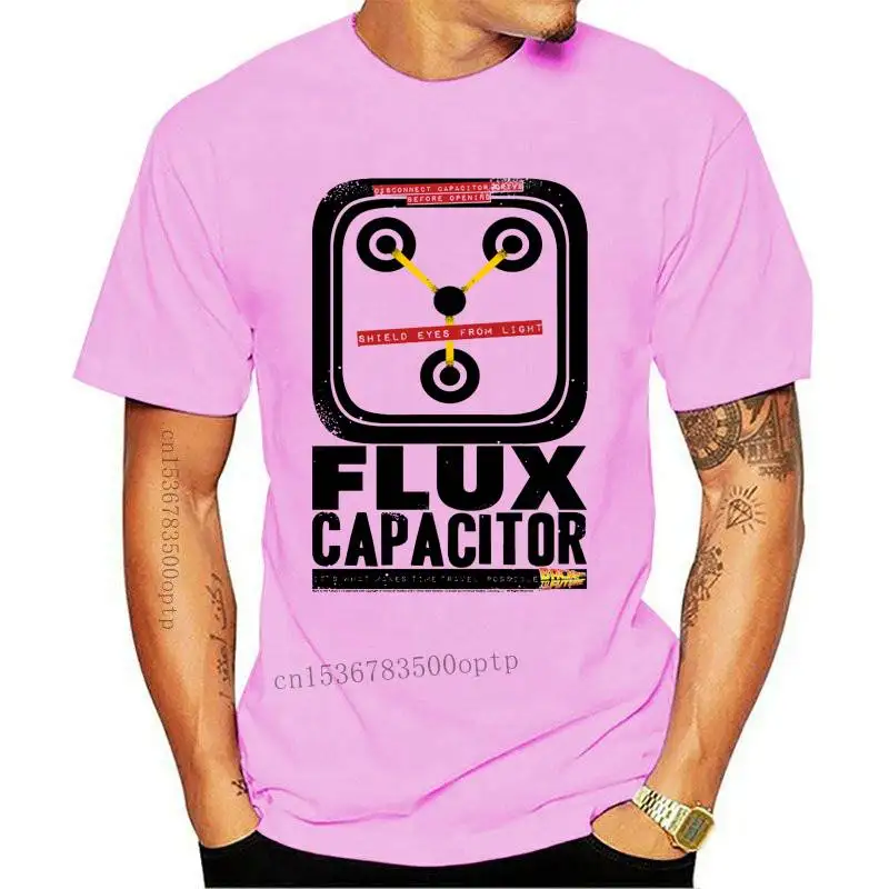 

Новинка, Повседневная футболка с коротким рукавом «Назад в будущее», флюс-конденсатор, футболка для взрослых, графические футболки