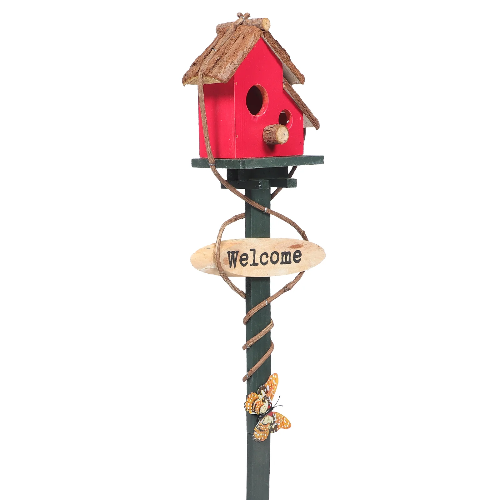 

Bird Sleeping Nest Bird Breeding Nest Outdoor Garden Stake Kindergarten Park Decor