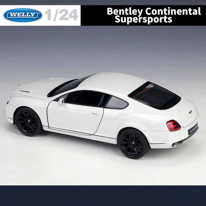 WELLY 1:24 Bentley Continental Supersports Alloy Car Model Diecasts Metal Toy Vehicles Car Model Simulation Collection Kids Gift 5
