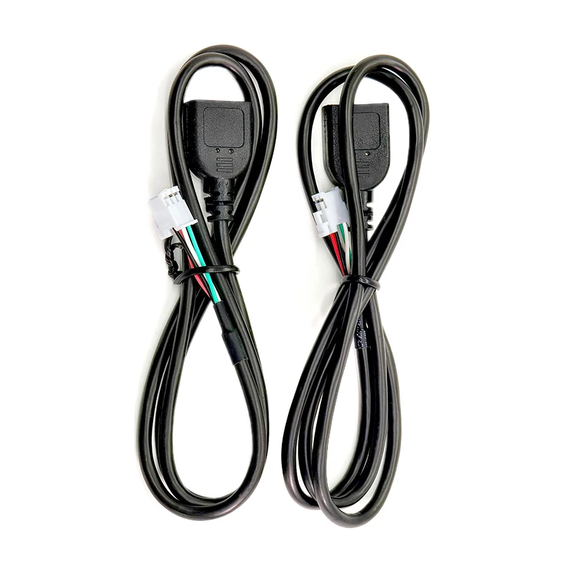 【MO】75cm 자동차 USB 케이블 어댑터 안드로이드 자동차 라디오 스테레오 커넥터용 4핀 및 6핀 USB 연장 케이블 어댑터