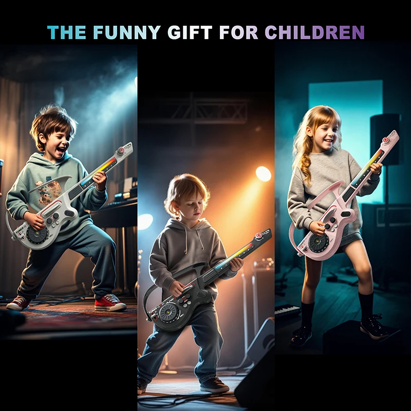 Children\'s Foldable Stringless Electric Guitar 2