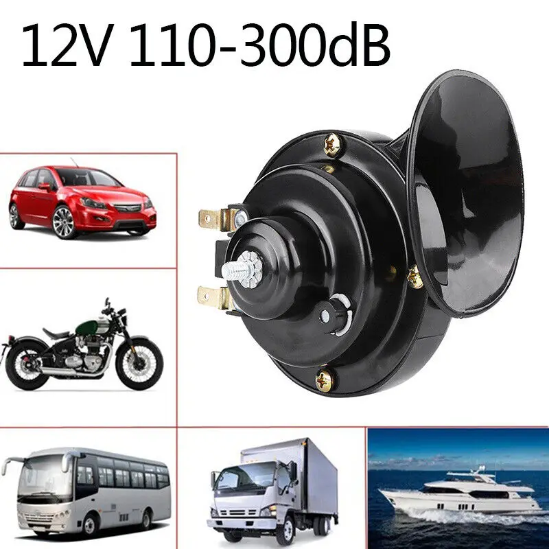 12V Super Loud Motorcycle Waterproof Snail Horn Sound Monophonic Scooters Motorcycle Accessories Electric Moped Horn motorcycle electric horn,scooter horn
