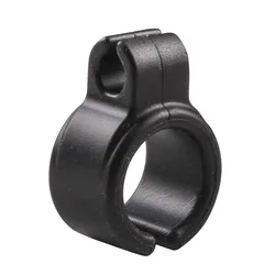 Silicone Finger Cigarette Holder Ring - Creative Portable Smoking Accessory Clip (Black)