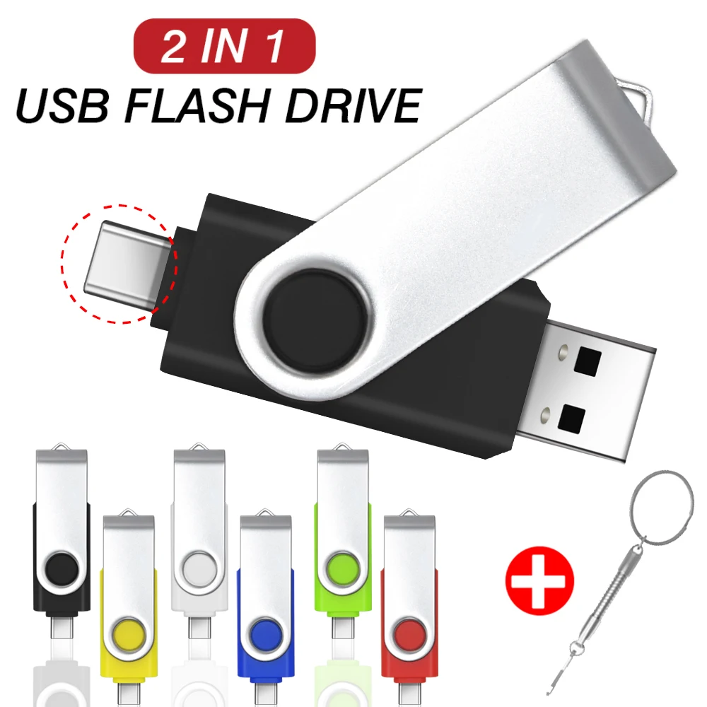 MetalOTG2IN1pendrive64GBMicrousbmemorystick32GBpendrive
