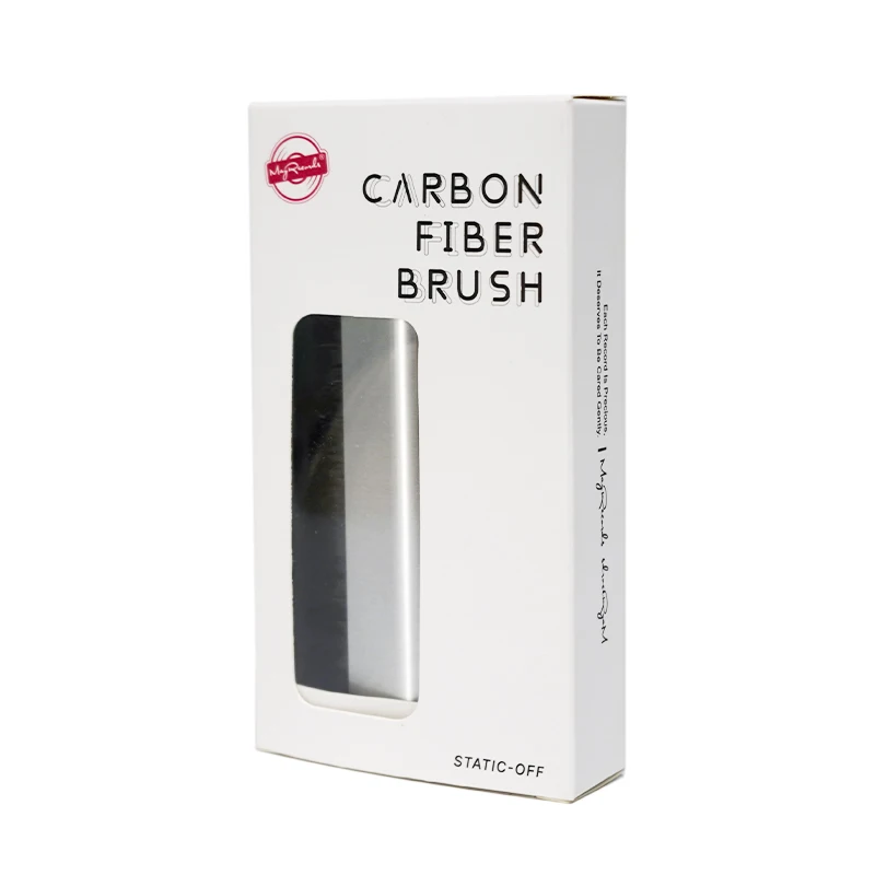 Vinyl Record Brush Professional Vinyl Record Brush Portable Anti-Static Carbon Fiber Record Brush + Stylus LP Vinyl Phonograph Player Accesso