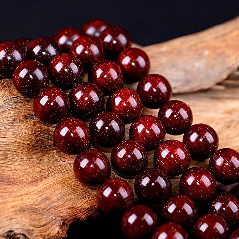 Indian Red Sandalwood Old Material Wood Hand String 108 Uomo Donna Bracciali Hot Play Venus High Oil Secret Buddista Beads Rosario