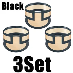 Silicone Nonstick Baking Mat Set - Easy Clean, Prevents Sticking, Perfect (Black 3 Set)