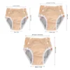 Reusable Adult Diaper Snap Button Closure Pure Cotton Orange Breathable Leakage Proof Elderly Cloth Nappy for Incontinence 6