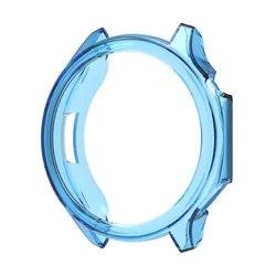 Premium Soft TPU Bumper Protective Shell for Smartwatch Accessories (Transparent Blue)