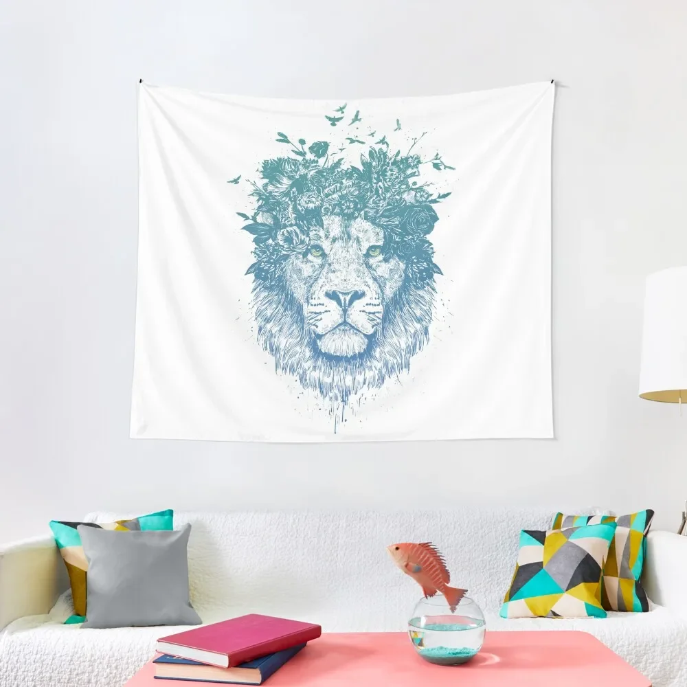 

Floral lion Tapestry Home Decorations Aesthetic Cute Room Decor Aesthetic Decoration Tapestry