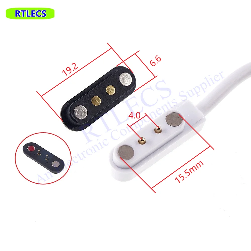 Caricabatterie Magnetico Smartwatch Universale - Cavo USB A 2 Pin Con Spaziatura 4mm - Foto 9