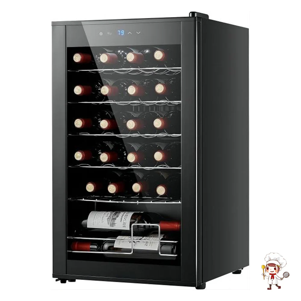 High Quality Glass Door Built In Freestanding Wine Refrigerators With Smart Temperature Stabilize System Cooler Cabinet