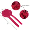 New Large Satin Bonnet Silk Night Sleeping Cap Long With Head Tie Band Edge Wrap For Women Curly Braid Hair 5