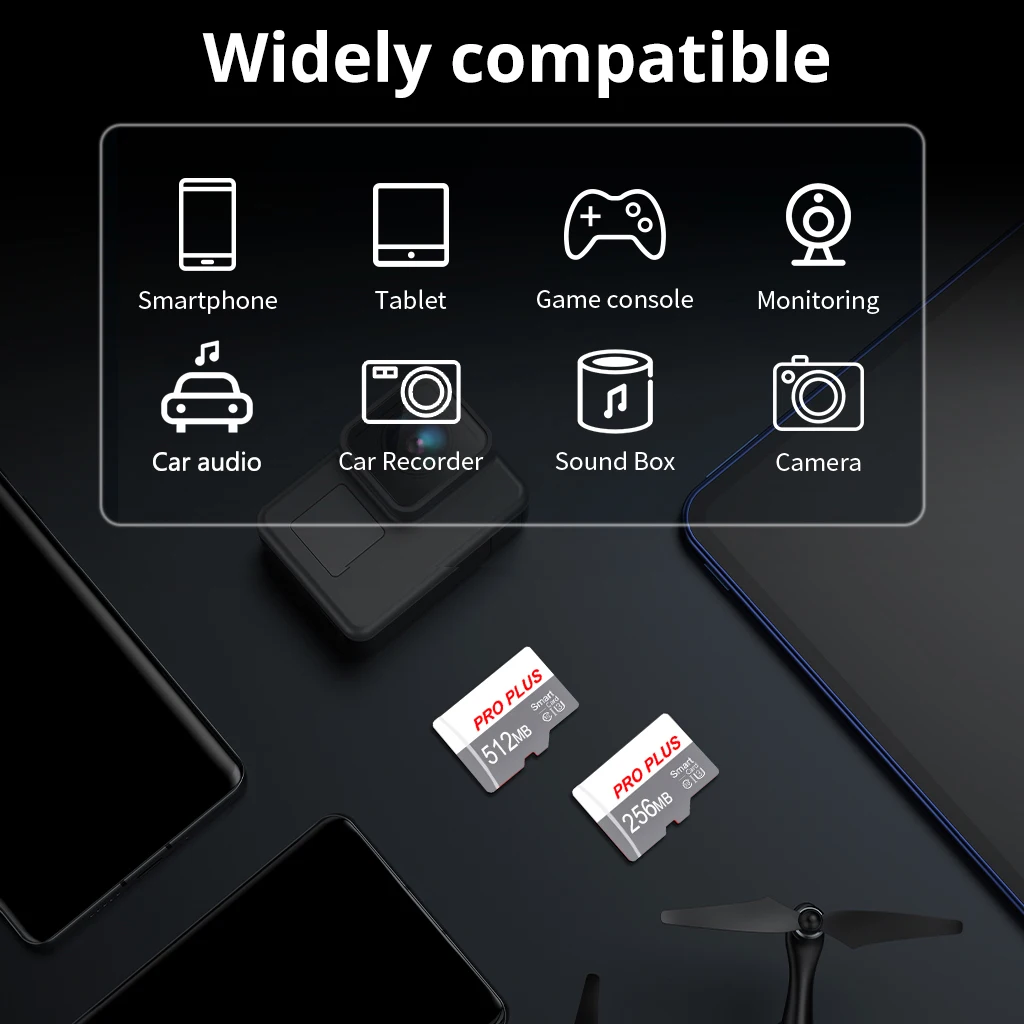  고속 TF 카드, 휴대폰 플래시 메모리 카드, Micor SD 카드, HC XC 카드, 소용량 64M, 128M, 256M, 512M