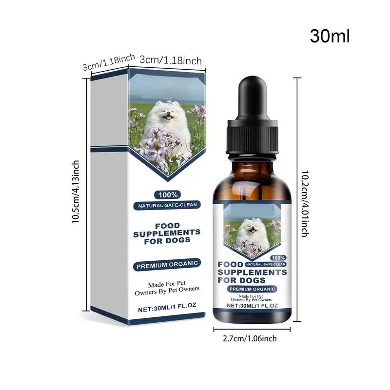Dog Support Supplements 30ml Dog Immune Support Drops Nutrition Supplement For Dogs Natural Supplement Pet Supplies