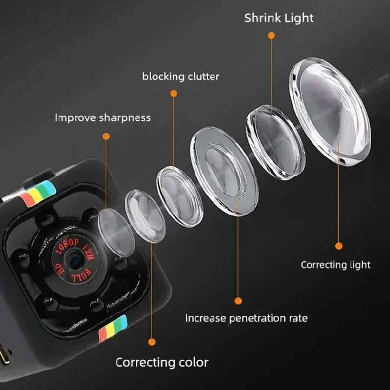 Aerial camera HD 1080p infrared night vision sports camera home security DV children small