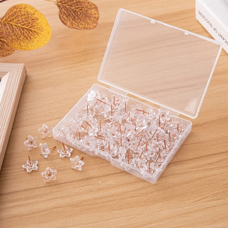 100Pcs 바느질 핀 바느질 프로젝트에 대 한 투명 한 긴 직선 핀 DIY 쥬얼리 공예, 투명 압정 지도 핀 Dropship