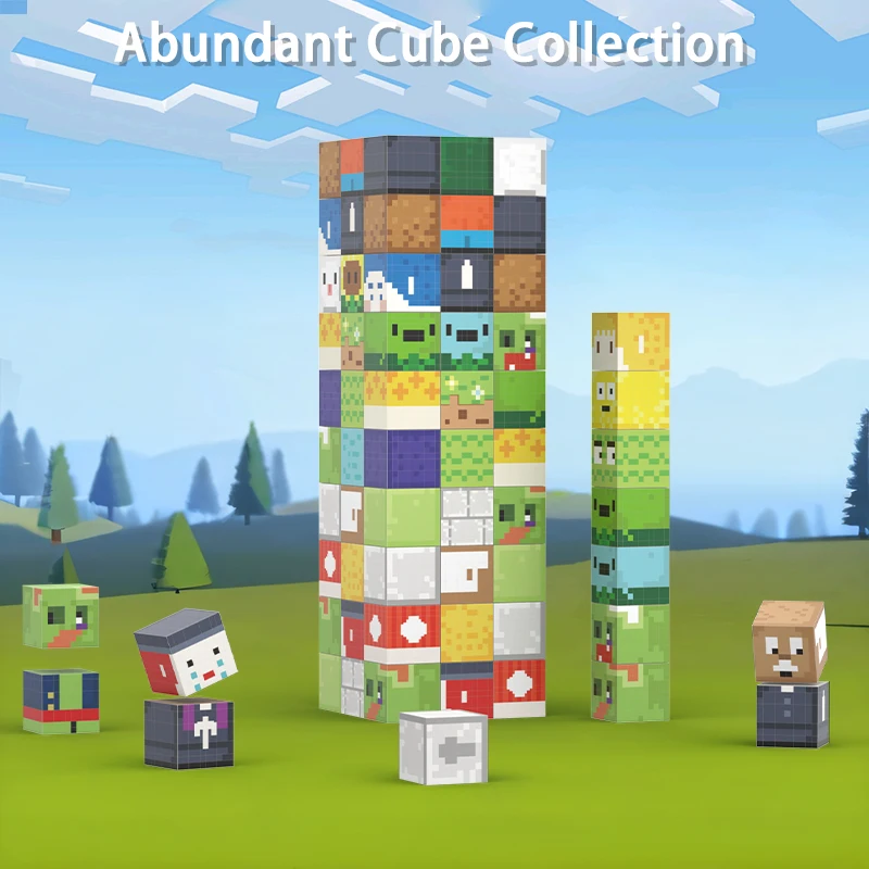 Magnetic Building Blocks Mine World Set for Kids